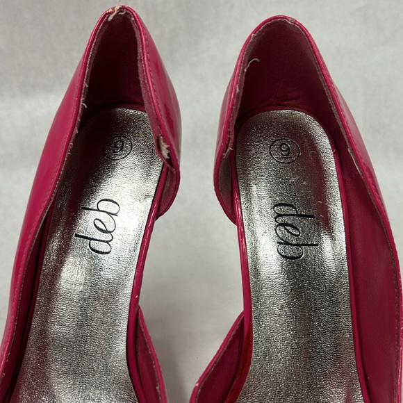 Deb brand pink peep toe pump women’s size 9 hot pink - Picture 3 of 5